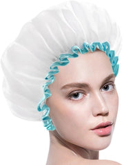 1 x set di asciugamani per il bagno per donne, asciugamani per il corpo, asciugamani per il viso, capelli, asciugamani per il bagno opachi, asciugamani per il corpo elastici, asciugamani per il bagno per donne (bianco)