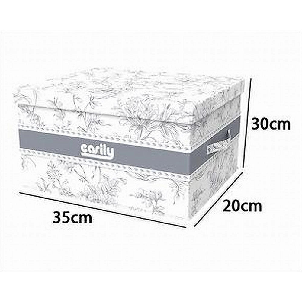 Trade Shop - Box Portatutto Scatola Contenitore Salvaspazio Organizer 35x30x20cm Fantasia 87321 -