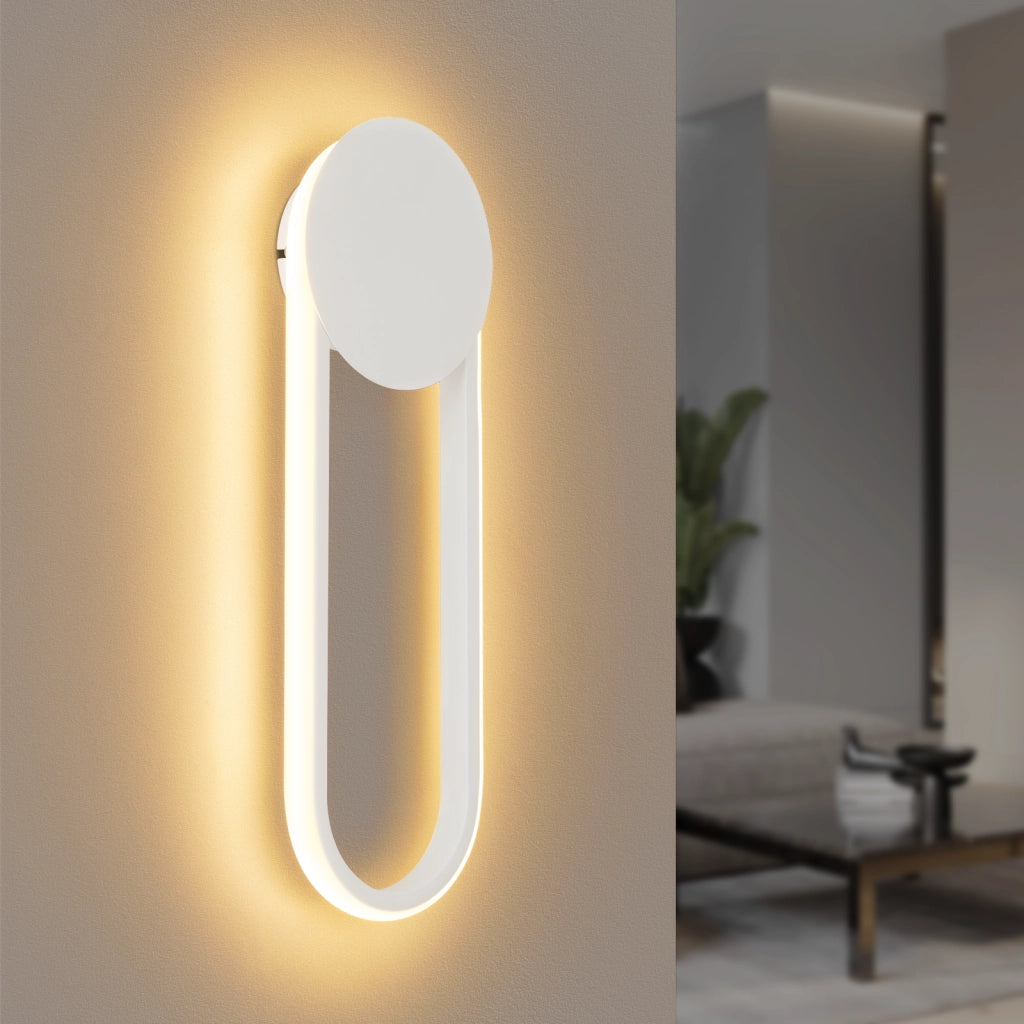 ZMH Applique LED moderna 12w 41cm 3000k bianco caldo minimalista