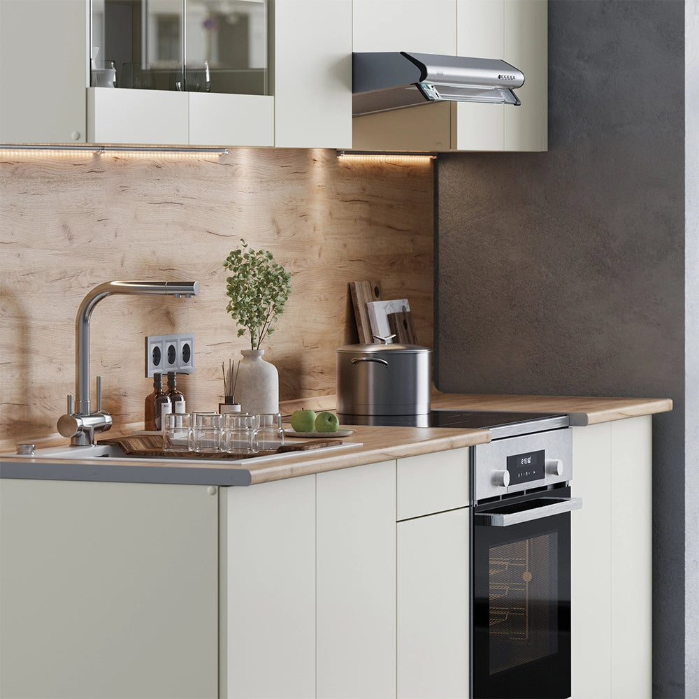 Vicco Mobile da cucina Beige 240 cm , PL Rovere