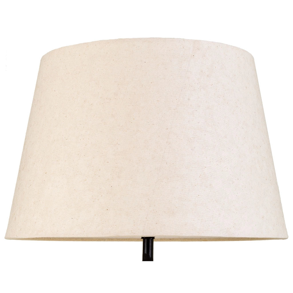 Lampada da tavolo in metallo crema 25x25x63h