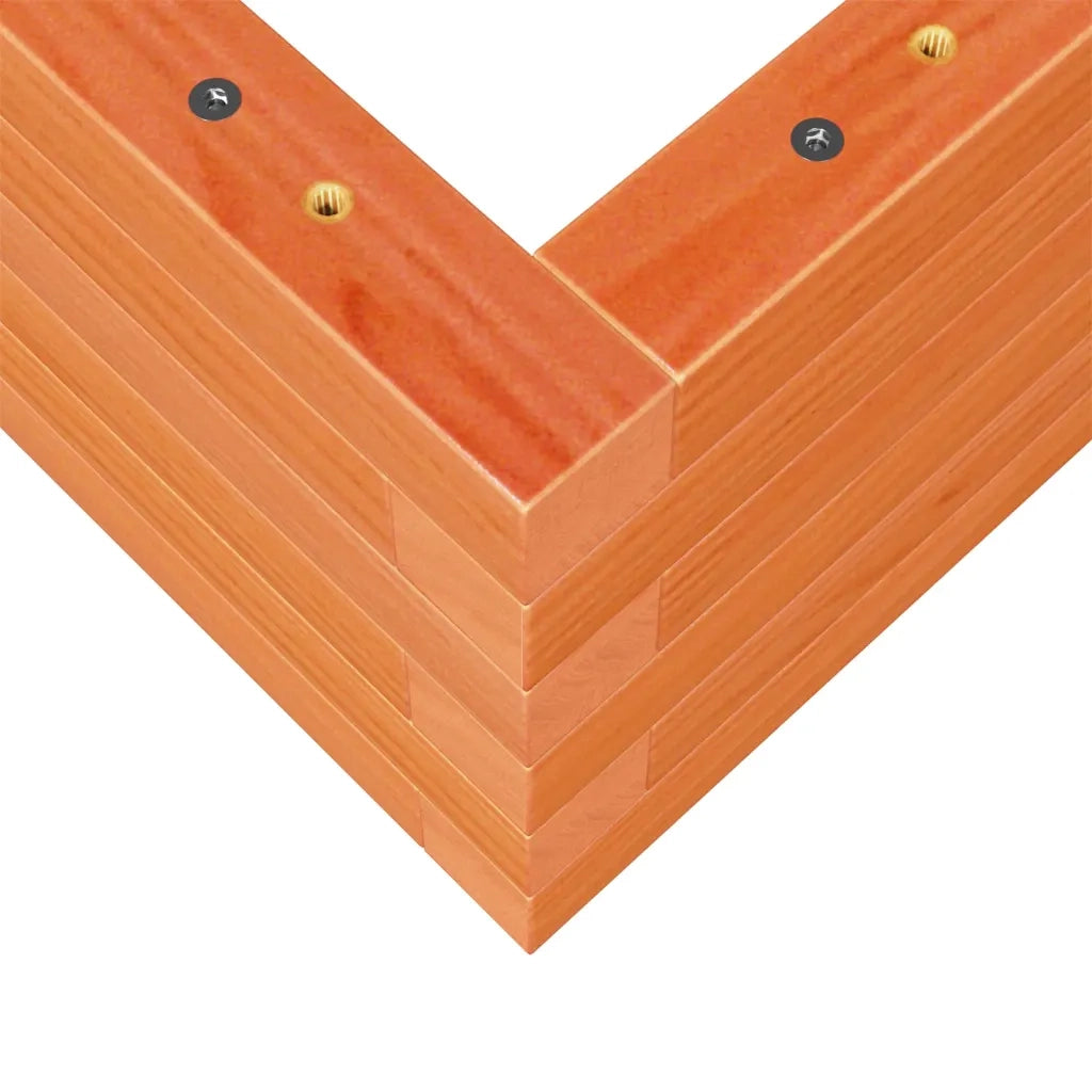 Fioriera Giardino-Vaso da Esterno-Contenitore per Piante Marrone Cera 90x40x23 cm Legno Massello Pino