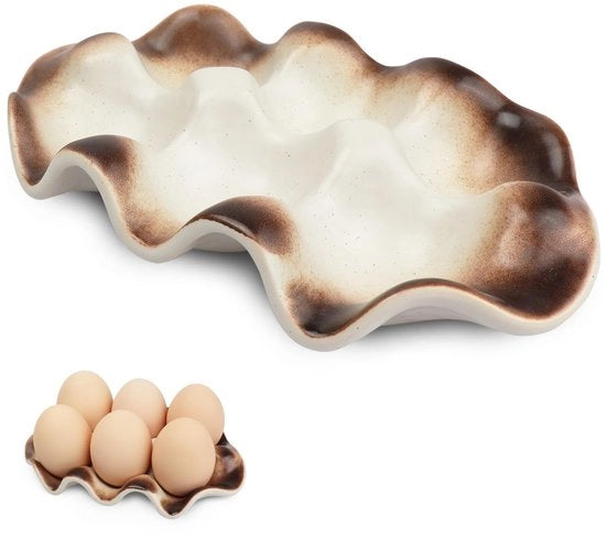 Set di contenitori per uova in acciaio inossidabile 10 pezzi - Set di contenitori per uova e piatti, 10 pezzi di standard per posate, adatto per cucchiai duri e morbidi, colazione, brunch, cucina e display da tavola
