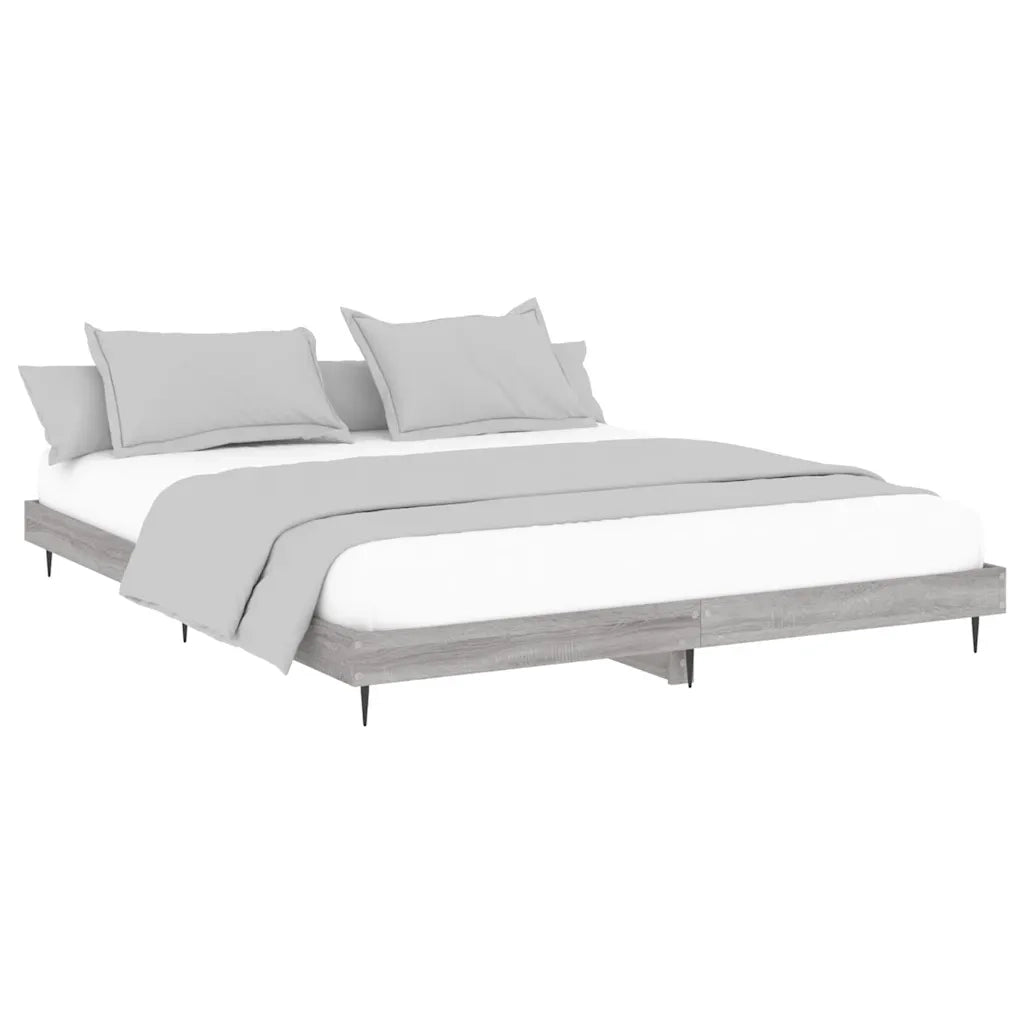 Giroletto-Struttura Letto Grigio Sonoma 140x200 cm in Legno Multistrato 804551