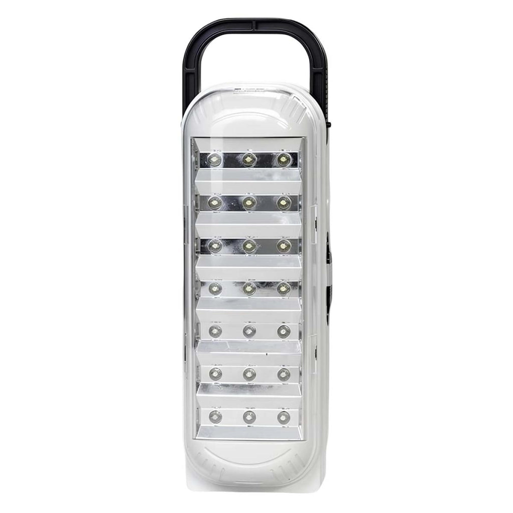 Lampada di emergenza 21 LED ad alta luminosità con maniglia per il trasporto Bianco Avizar