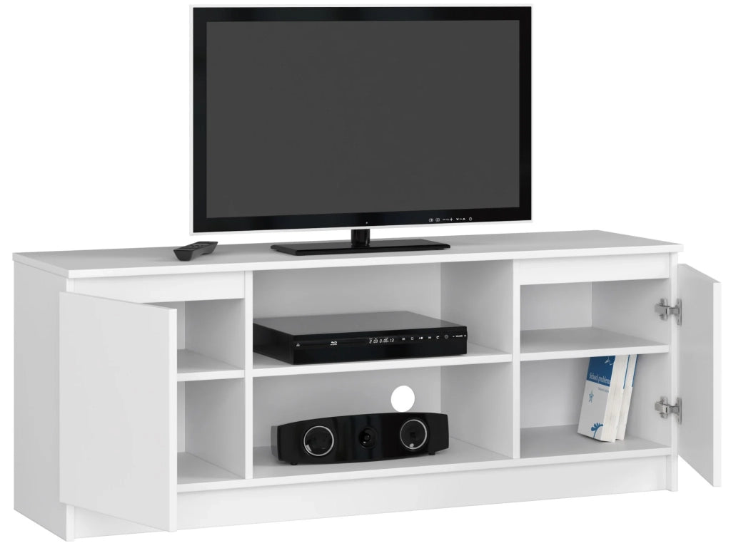 Mobile TV AKORD Bianco 140 cm 2 ante 140x40x55 cm
