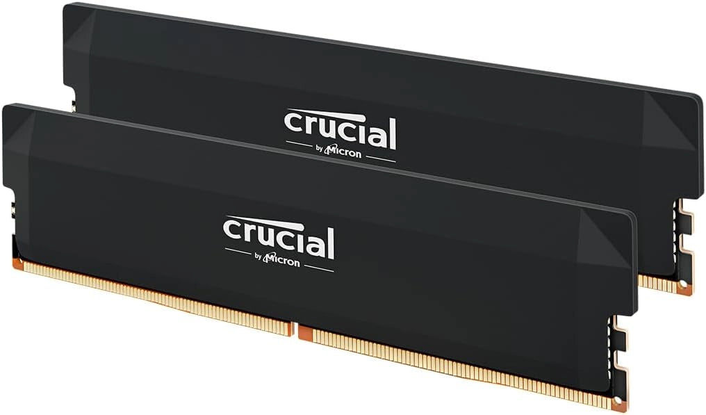 Pro RAM DDR5 32GB Kit (2x16GB) 6400MHz CL38, Overclocking Gaming, Intel XMP 3.0 / AMD EXPO, Memoria PC, Nero - CP2K16G64C38U5B
