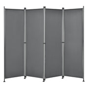 Schermo divisorio in poliestere a 4 pannelli 215 x 170 cm grigio ardesia 03_0006552