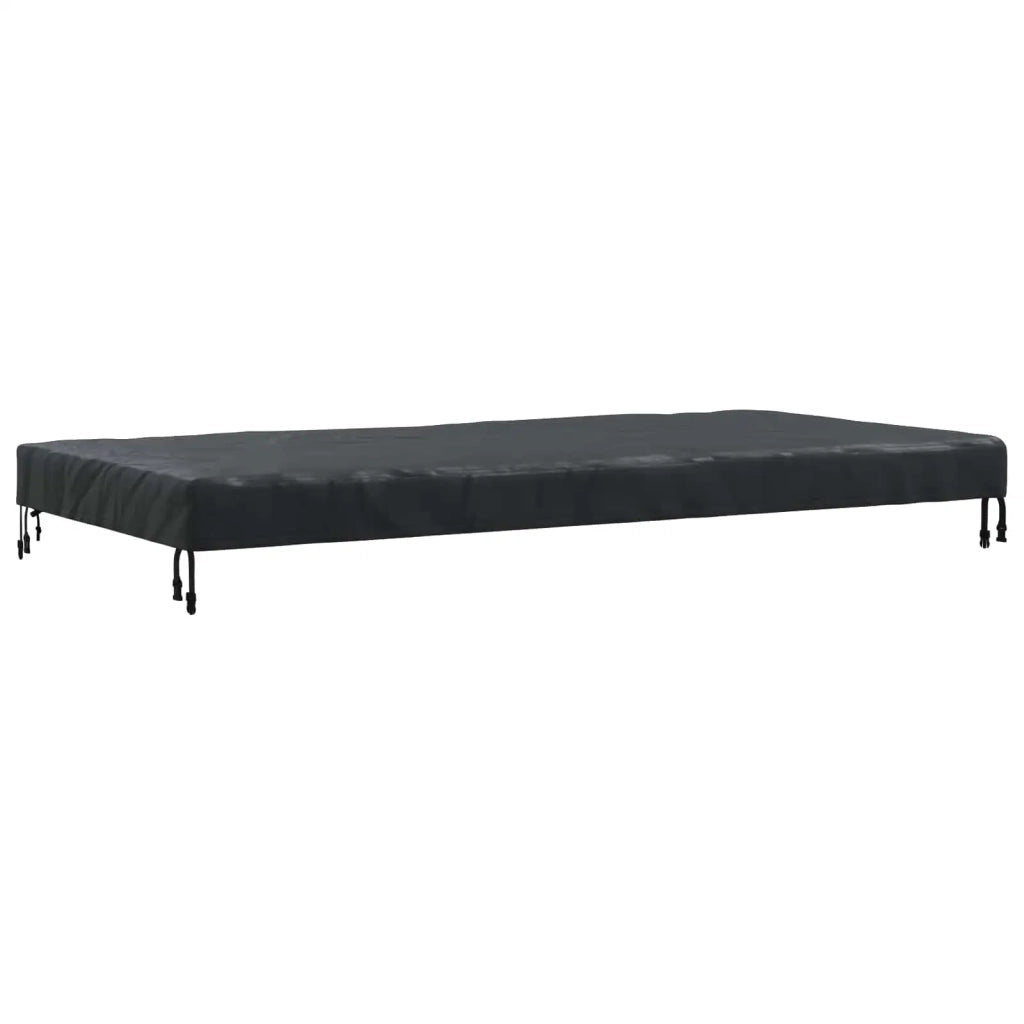 Copertura Tavolo Tinta unita Nero 202 x 92 x 15 cm Tessuto 4106117