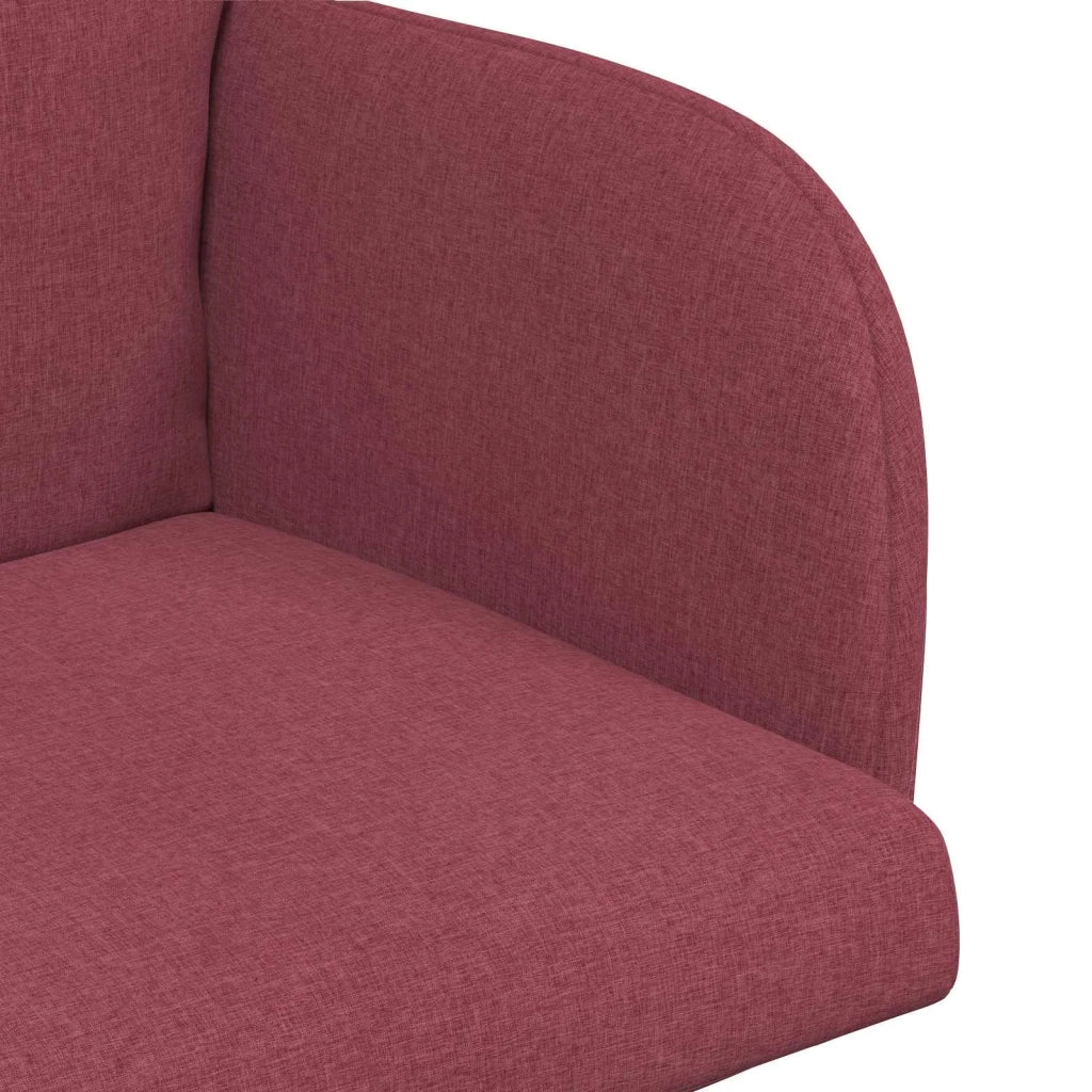 Sedie da pranzo 4 pz Tessuto Rosso Vino 60 x 56 x 96 cm 3428360