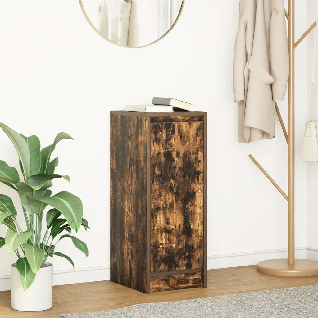 Credenza Rovere Fumo 29,5x34x76 cm in Legno Multistrato 861611