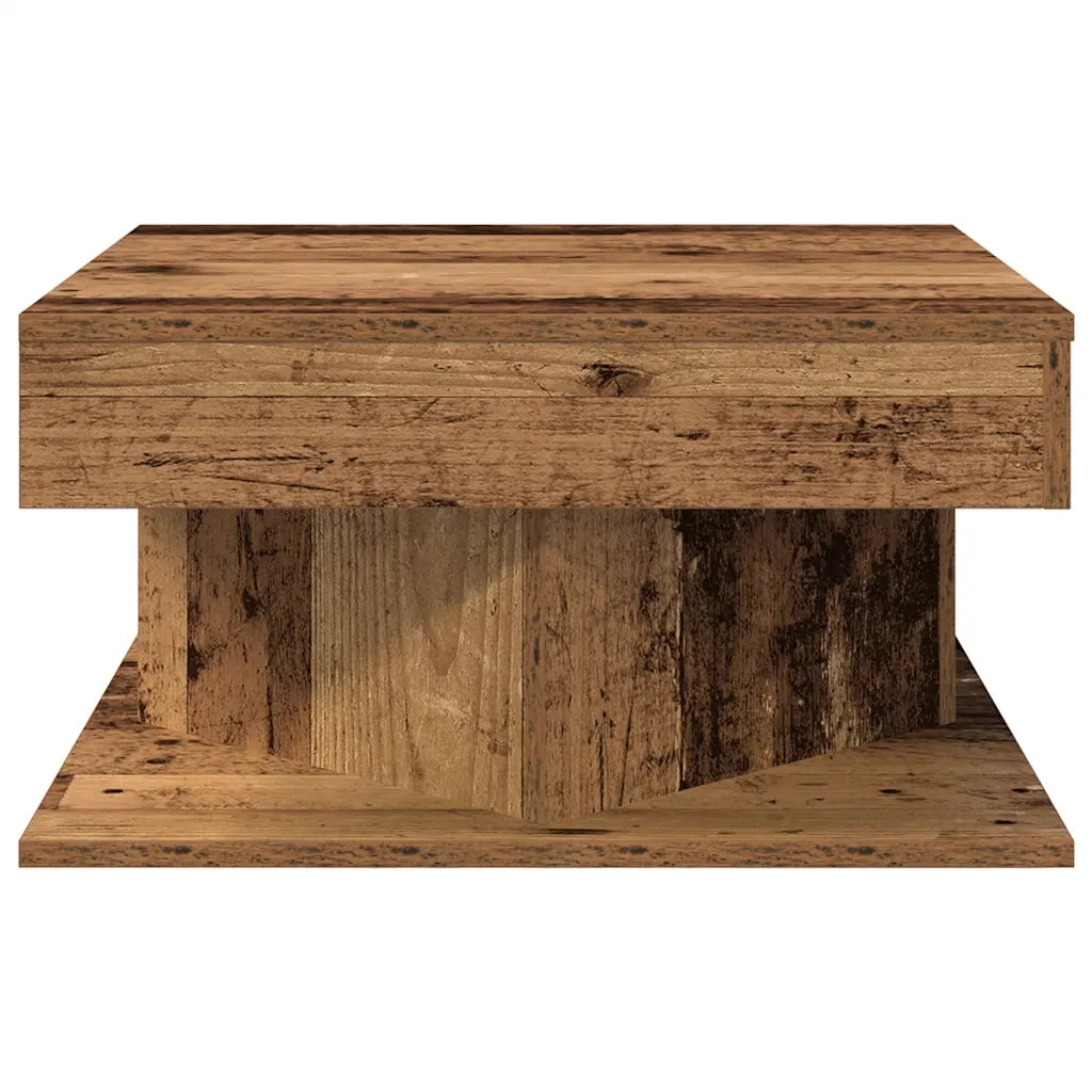 Tavolino da Salotto Legno Antico 55x55x30 cm Legno Multistrato 856632