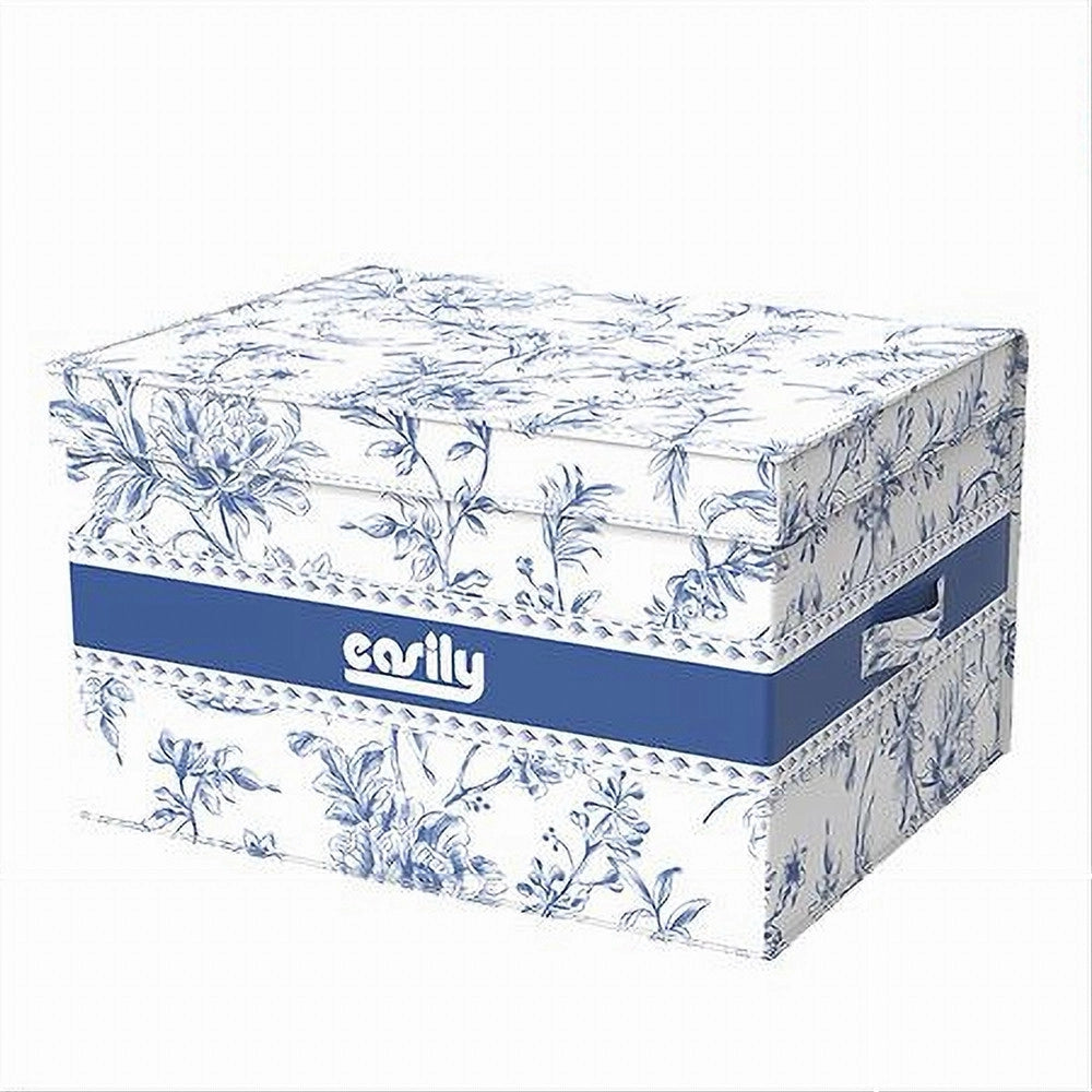 Trade Shop - Box Portatutto Scatola Salvaspazio Contenitore Organizer 35x30x20cm Fantasia 87314 -