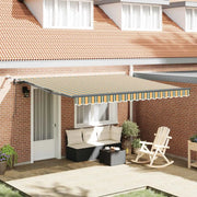 Tessuto per Tenda con Verde e giallo 400 × 350 cm Poliestere 3330838