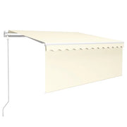 Tenda da Sole | Tenda parasole Retrattile Automatica con ParaSole | Tenda parasole 3x2,5m Crema