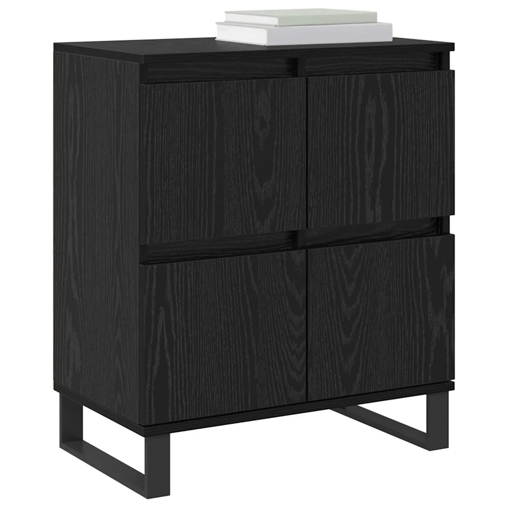 Credenza 3 pcs Rovere Nero 60 x 35 x 70 cm