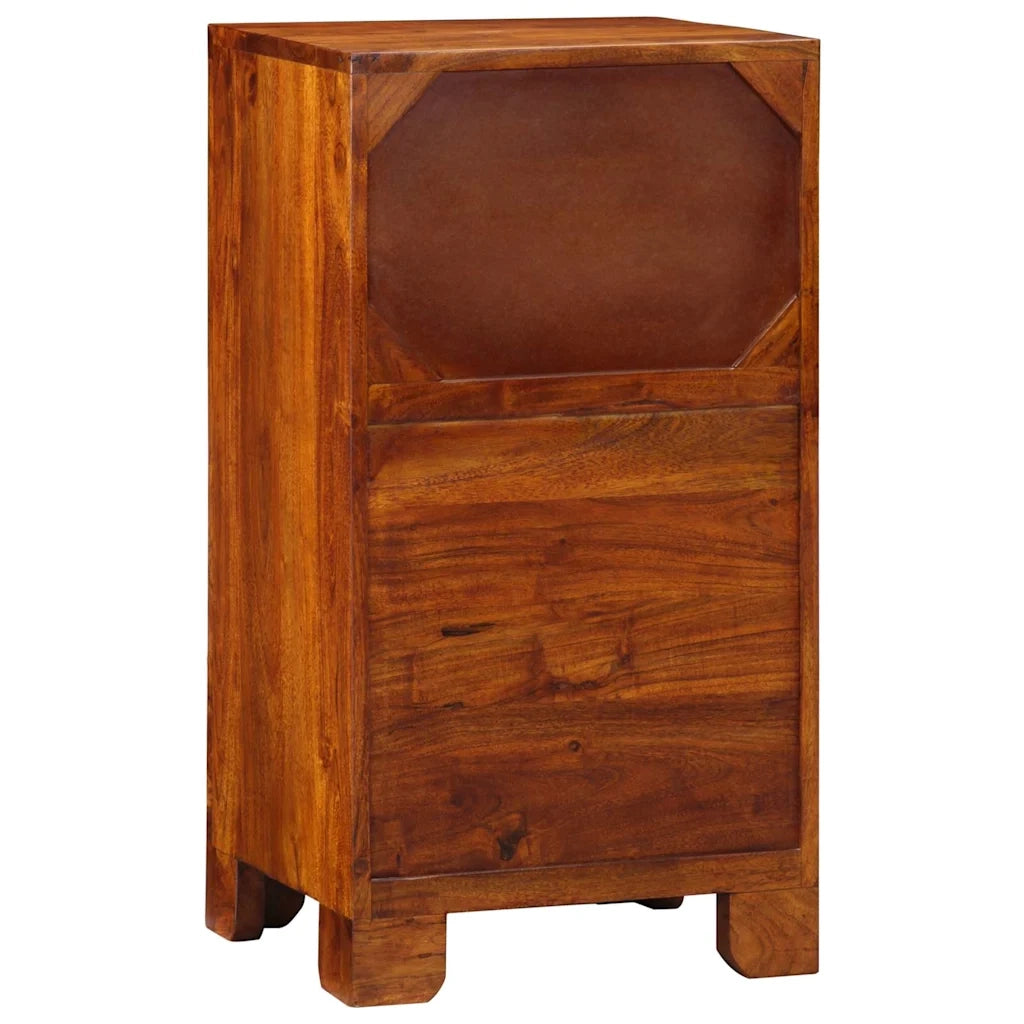 Tavolino Floreale con cassetto Marrone 40 x 35 x 75 cm 4016527