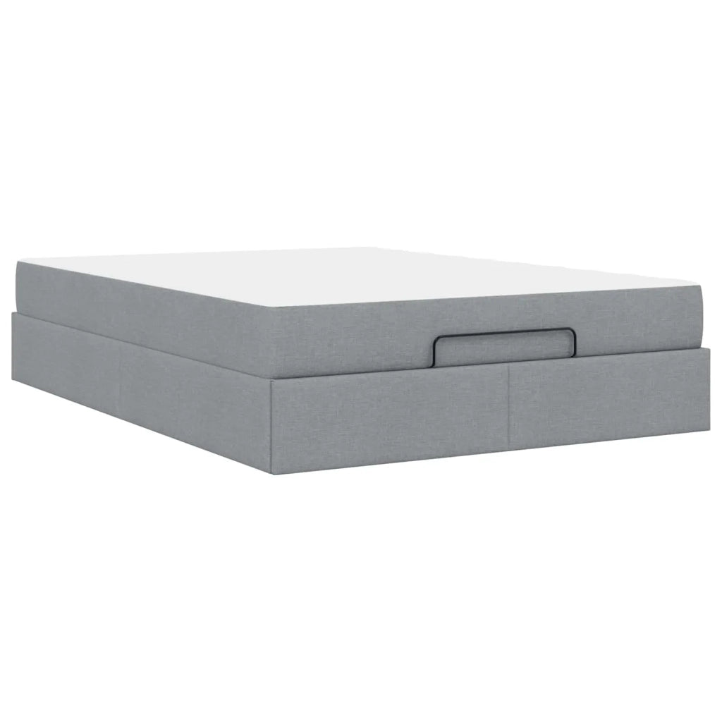 Struttura letto con materasso 2 pcs Grigio chiaro Tessuto 3399501