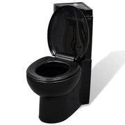WC angolare in ceramica con vaso e sedile nero 02_0003589