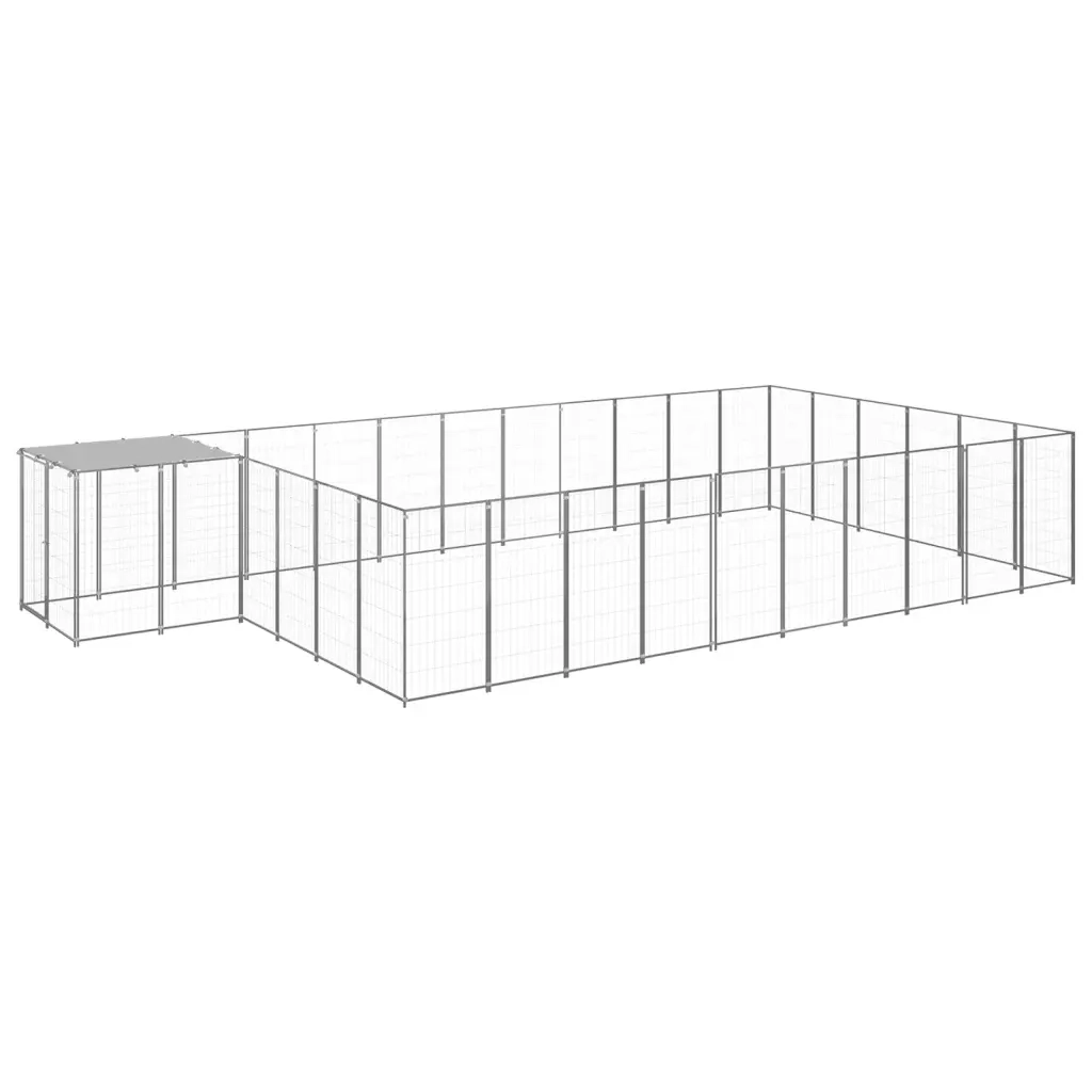 Gabbia per Cani Argento 19,36 mÂ² in Acciaio   cod mxl 48558