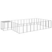 Gabbia per Cani Argento 19,36 mÂ² in Acciaio   cod mxl 48558