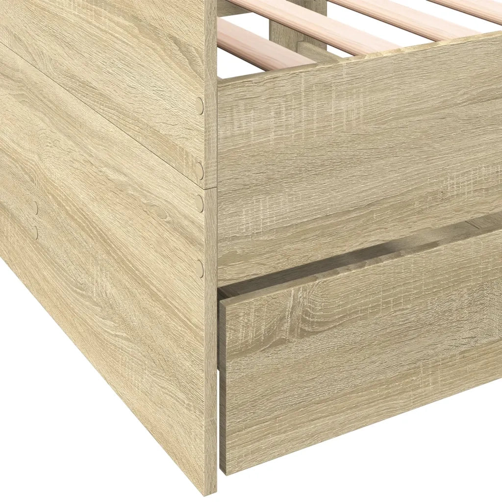 Divano Letto con Cassetti senza Materasso 90x200 cm