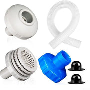 Kit di accessori per piscina - Adattatore per tubo di skimmer - Set completo per piscine in superficie - Come illustrato