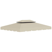 Tetto di Ricambio per Gazebo da Giardino 3x4m in Poliestere Beige