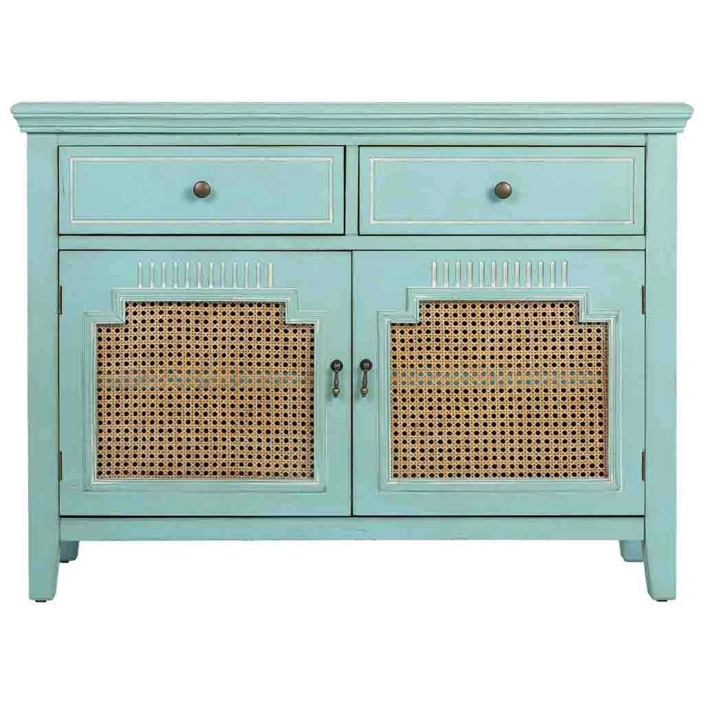 Mobile da ingresso in legno con 2 ante e 2 cassetti 106x38x78,5h cm