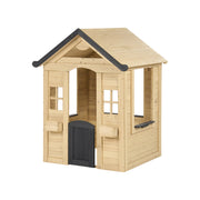 Casetta da giardino per bambini Casa in legno marrone chiaro casetta per bambini