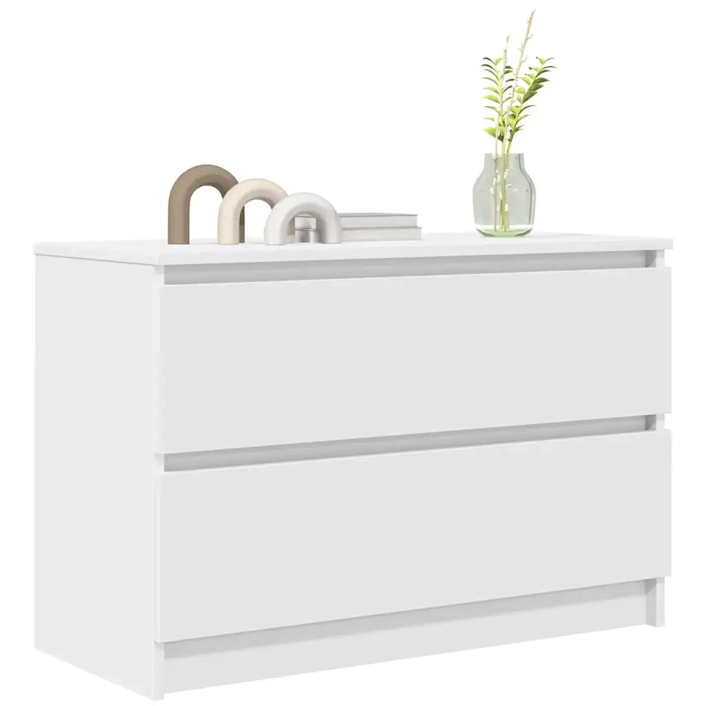 Mobile Porta TV Bianco 80x35x54 cm in Legno Multistrato