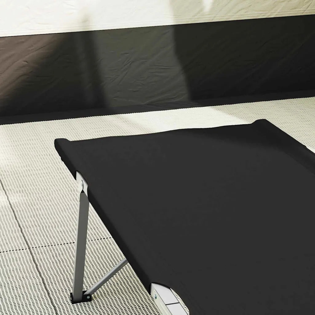 Letto da campeggio pieghevole 2 pz Nero 194 x 62,5 x 42,5 cm CFW1840823