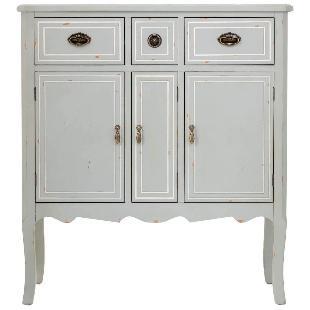 Credenza in legno con 3 cassetti e 3 ante 90x38x98,5