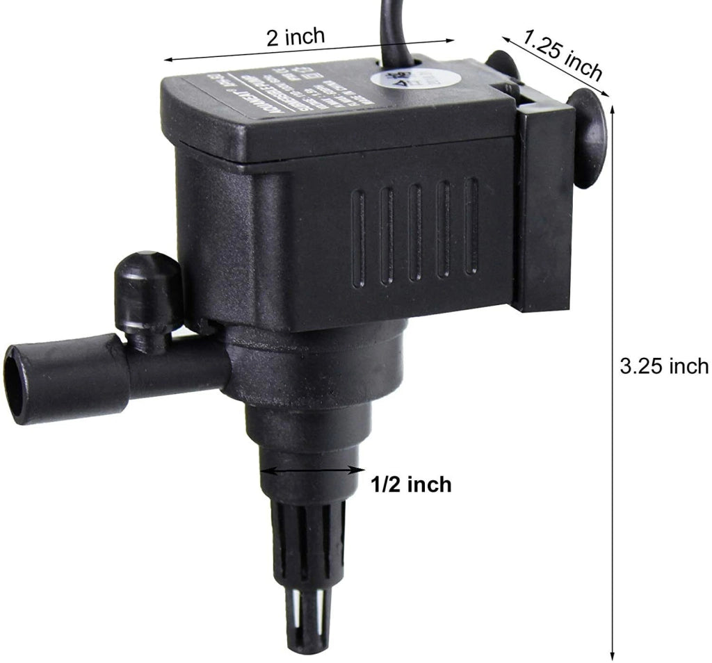 Pompa sommersa per acquario filtro aeratore acqua dolce salata 2W 200L/H PF-408
