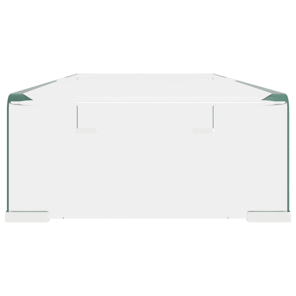 Mobile/Rialzo Porta TV in Vetro Trasparente 70x30x13 cm 244128