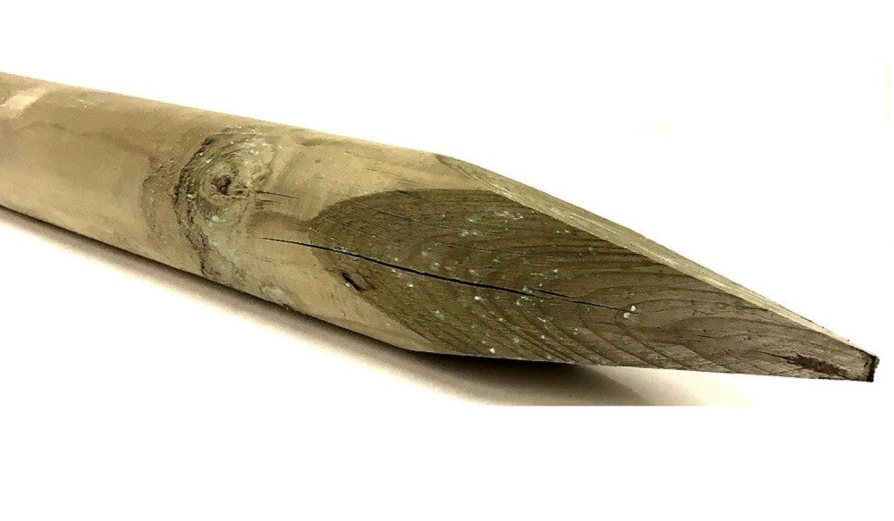 20 PZ. PALO PALI IN LEGNO DI PINO IMPREGNATI CON PUNTA CM.4X150
