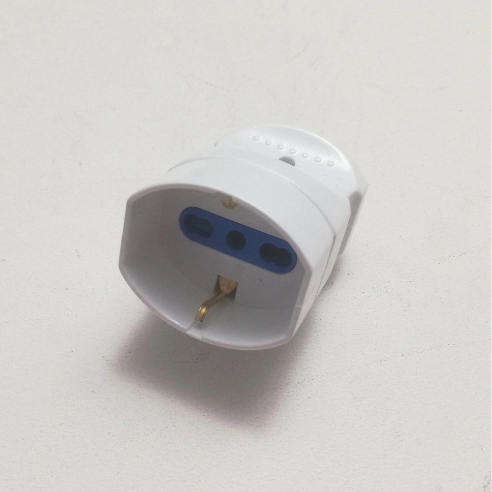 Bipresa volante schuko mobile bianca 2p+t 16a 250v