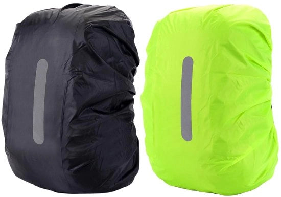 Protezione da pioggia Impermeabile - Tasca per borsa - Copertura riflettente per borsa - Resistente ai graffi - Cinturino regolabile - Tasca di stoccaggio - Antifurto