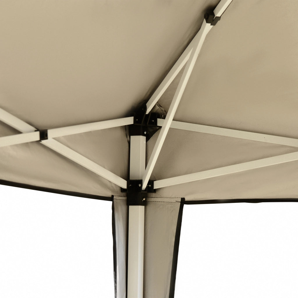 Padiglione circa 3x3m gazebo pieghevole impermeabile stabile e impermeabile per l'inverno protezione UV tenda da giardino pieghevole con borsa gazebo da giardino per campeggio nera