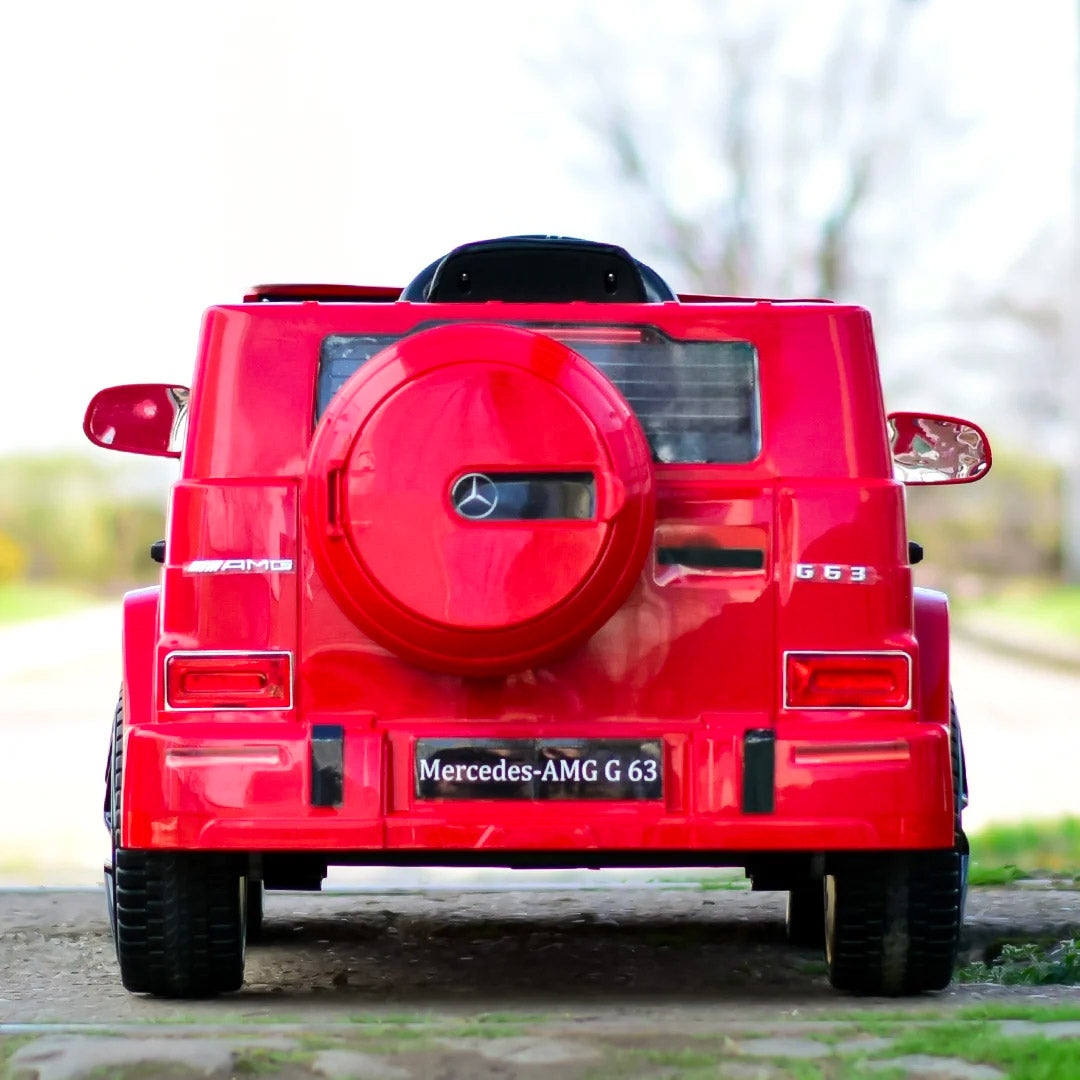 Macchina Elettrica per Bambini 12V con Licenza Mercedes AMG G63 Small Rossa