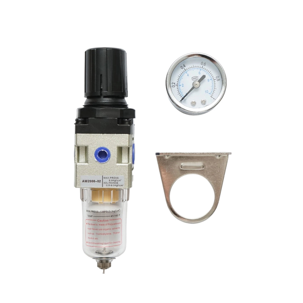 Filtro aria con regolatore di pressione max. 1 MPa, attacco 1/4