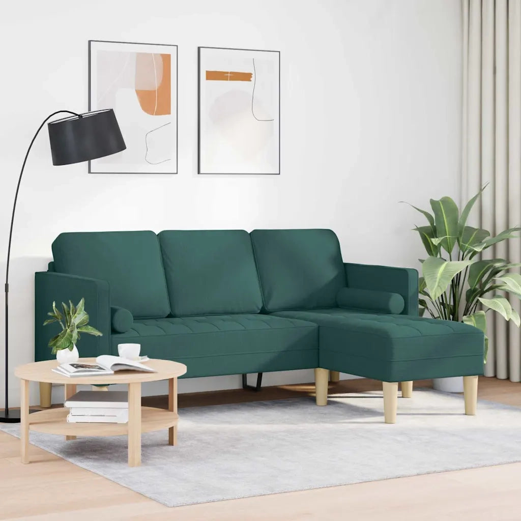 Set di divani con cuscino Verde Scuro Poliestere 42001917