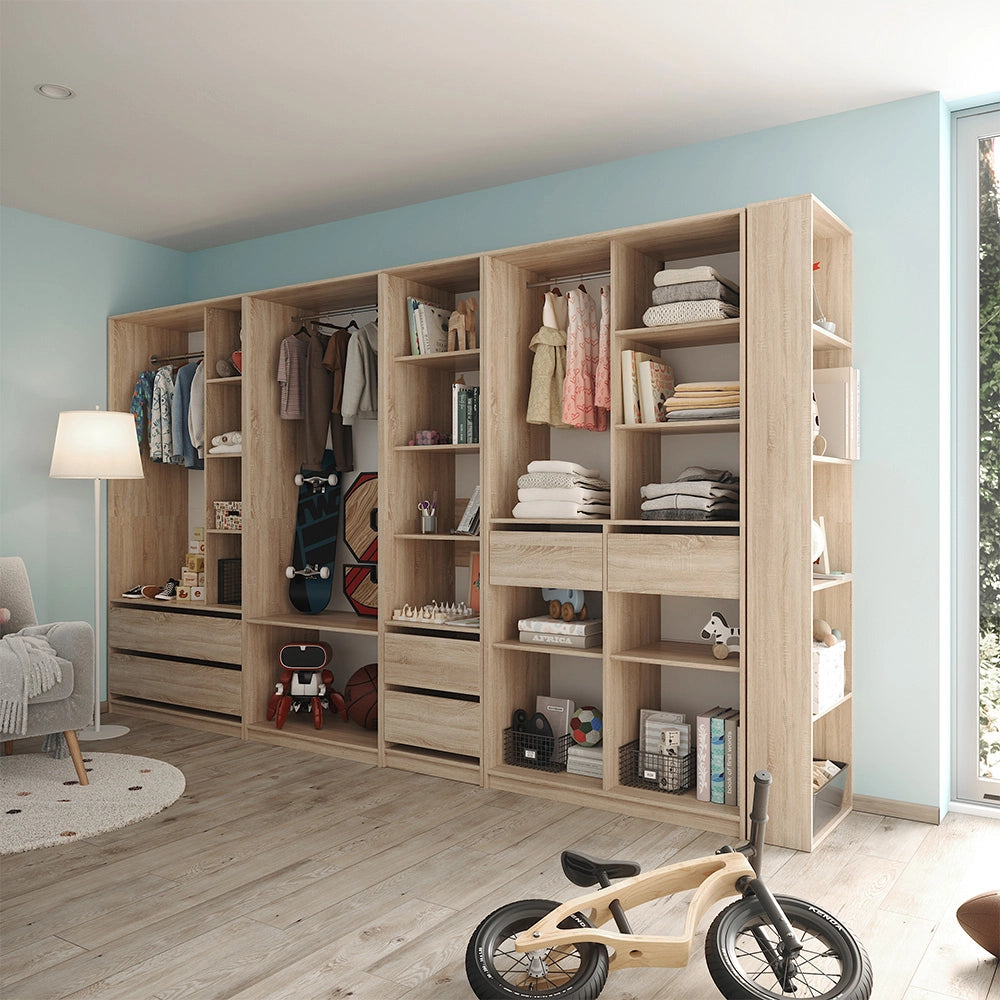 Armadio Elmo Sonoma 50 x 200 cm Set di 5 Vicco
