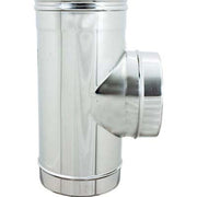TUBO A TEE 90  ° MMF ACCIAIO INOX AISI 304  CM  8 MMF