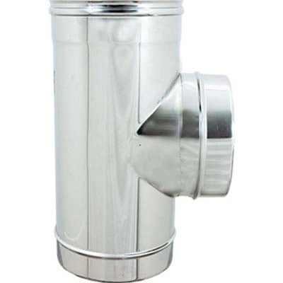 TUBO A TEE 90  ° MMF ACCIAIO INOX AISI 304  CM  8 MMF
