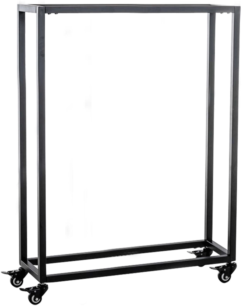 Portalegna per Camino HETTA in Acciaio Inox nero,25x60x100 cm