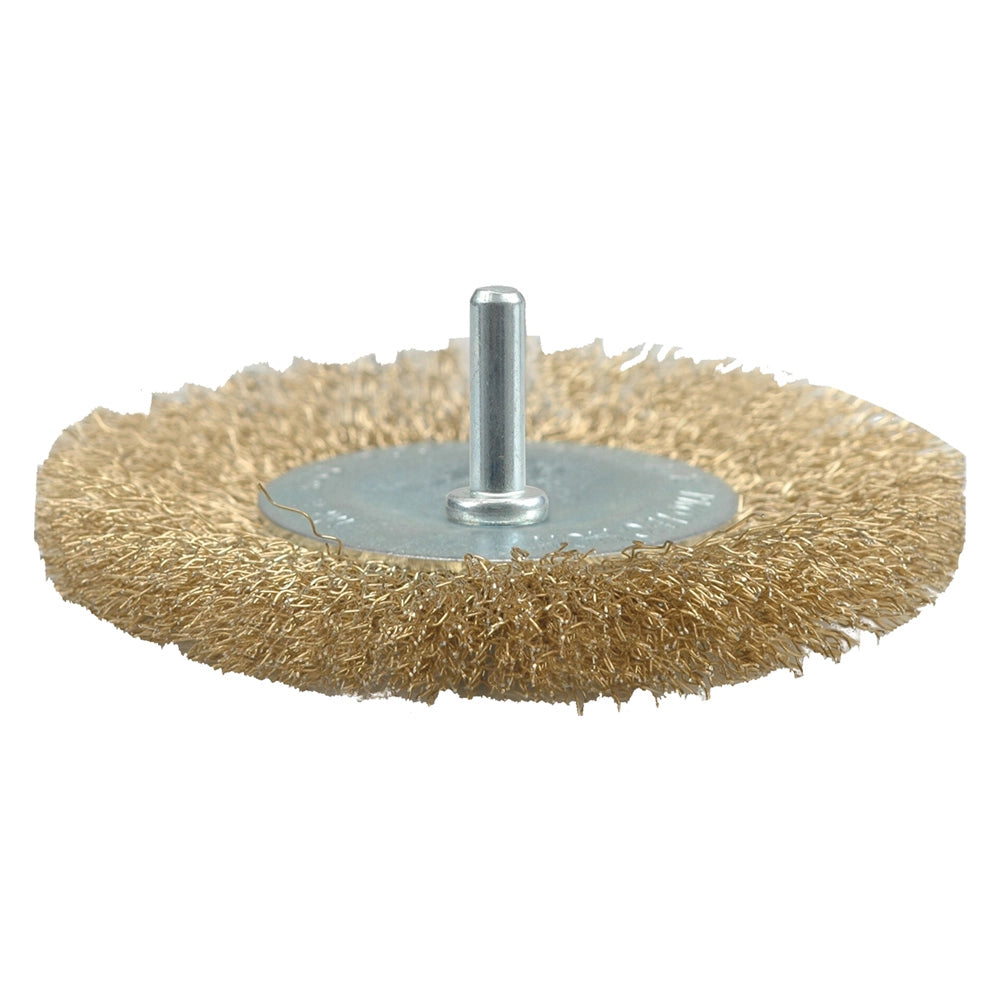 SPAZZOLA CIRCOLARE CON GAMBO Ø mm  75 - spessore fili 10 mm  - STANLEY
