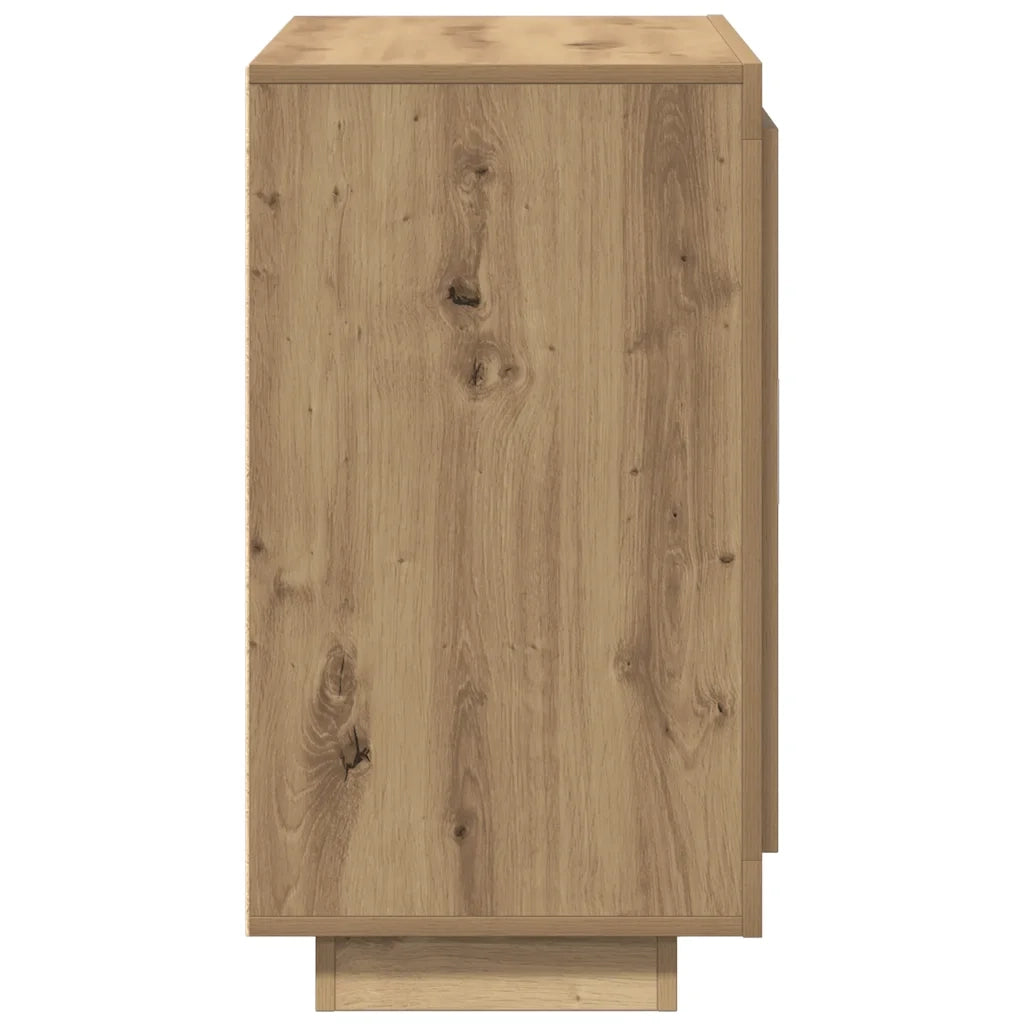 vidaXL Credenza Rovere Artigianale 80x40x75 cm in Legno Multistrato