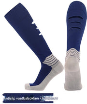 Calzamaglie da Calcio per Adulto [39-45] * 2 Pari * Z08 Blu Nebbia [Calzamaglie Elite, Supporto Cavigliere/Elastico Cintura/Asciugamano Antiscivolo] Calzamaglie Sportive Lunghe con Supporto Antiscivolo