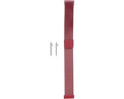 Cinturino orologio a rete 16 mm chiusura rapida chiusura magnetica rosso universale.